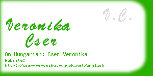 veronika cser business card